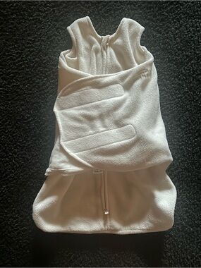 Halo White Fleece Newborn Baby Sleep Sack with Swaddle Panel